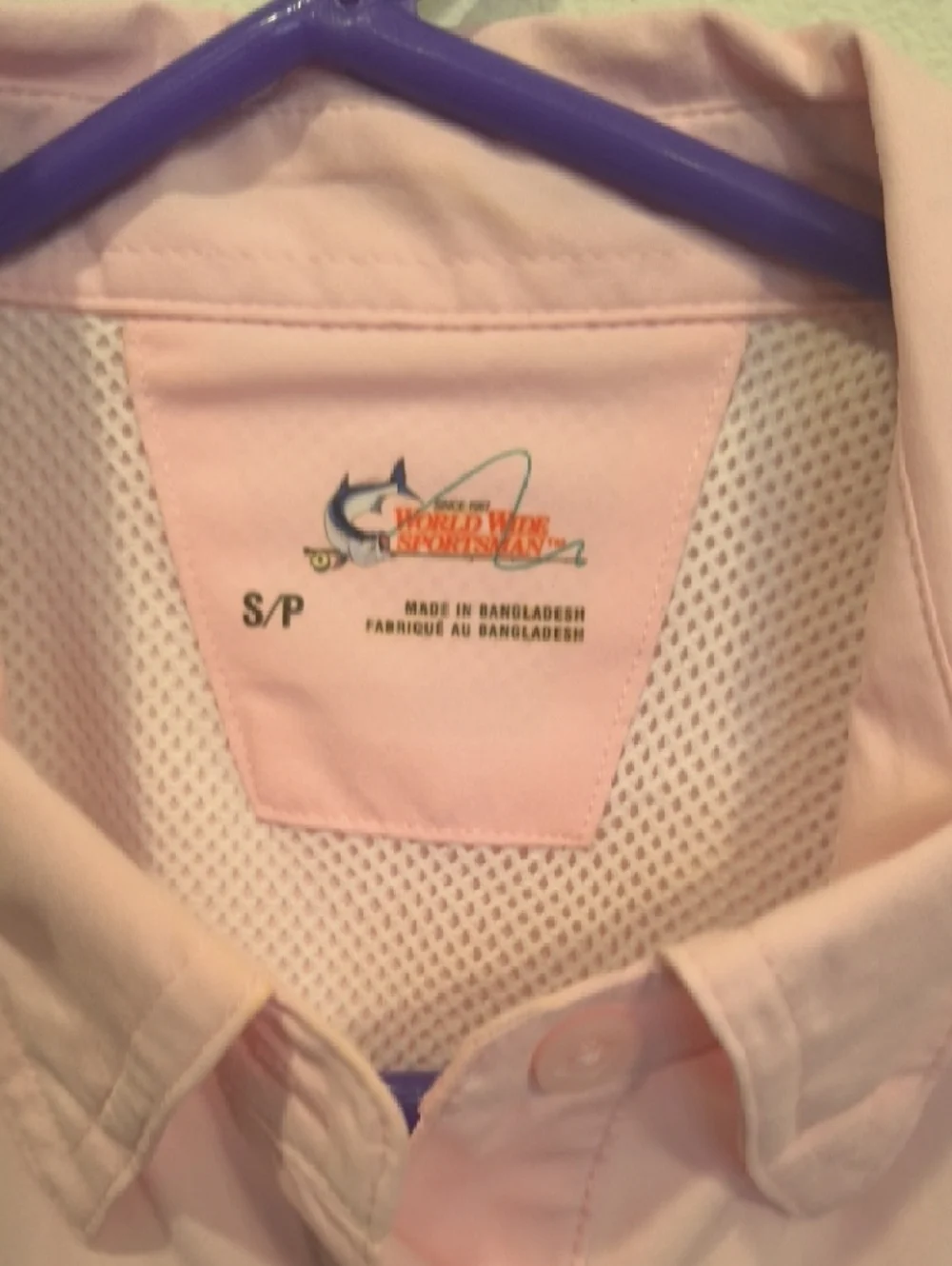 Bass Pro Shops Light Pink Short-Sleeve Fishing Shirt Ladies Small - Picture 2 of 6